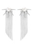 Main View - Click To Enlarge - VENNA - Strass pavé pearl star fringe drop earrings