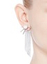 Figure View - Click To Enlarge - VENNA - Strass pavé pearl star fringe drop earrings