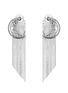 Main View - Click To Enlarge - VENNA - Strass pavé moon fringe drop earrings
