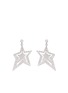 Detail View - Click To Enlarge - VENNA - Strass pavÃ© star faux pearl drop earrings