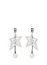 Main View - Click To Enlarge - VENNA - Strass pavÃ© star faux pearl drop earrings