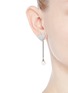 Figure View - Click To Enlarge - VENNA - Strass pavé heart pearl drop earrings