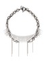 Main View - Click To Enlarge - VENNA - Pearl star spike strass pavé fringe necklace