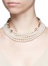 Figure View - Click To Enlarge - VENNA - Cone spike pearl strand necklace