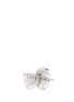 Detail View - Click To Enlarge - CZ BY KENNETH JAY LANE - Heart cubic zirconia stud earrings