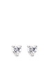 Main View - Click To Enlarge - CZ BY KENNETH JAY LANE - Heart cubic zirconia stud earrings