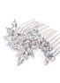 Detail View - Click To Enlarge - CZ BY KENNETH JAY LANE - Floral cubic zirconia hair comb