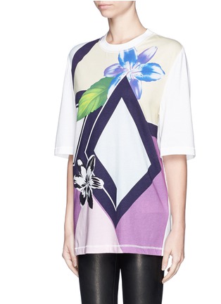 Front View - Click To Enlarge - 3.1 PHILLIP LIM - Geo floral print T-shirt