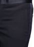 Detail View - Click To Enlarge - NEIL BARRETT - Satin tuxedo stripe virgin wool pants