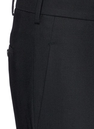 Detail View - Click To Enlarge - NEIL BARRETT - Zip cuff bistretch gabardine cropped pants