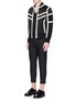 Figure View - Click To Enlarge - NEIL BARRETT - Contrast trim quilted bomber jacket