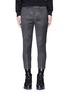 Main View - Click To Enlarge - NEIL BARRETT - Camouflage pinstripe zip cuff cropped pants