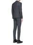 Back View - Click To Enlarge - NEIL BARRETT - Skinny fit pinstripe stretch wool suit