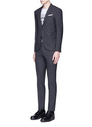 Figure View - Click To Enlarge - NEIL BARRETT - Slim fit bistretch gabardine suit
