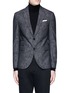 Main View - Click To Enlarge - NEIL BARRETT - Slim fit camouflage jacquard blazer
