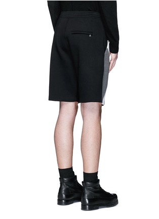 Back View - Click To Enlarge - NEIL BARRETT - 'Modernist' colourblock bonded jersey shorts