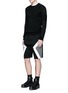 Figure View - Click To Enlarge - NEIL BARRETT - 'Modernist' colourblock bonded jersey shorts