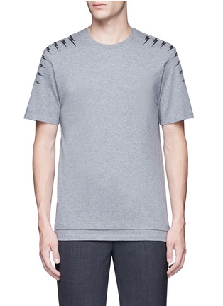 Main View - Click To Enlarge - NEIL BARRETT - Thunderbolt print T-shirt