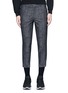 Main View - Click To Enlarge - NEIL BARRETT - Camouflage jacquard cropped virgin wool pants