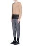 Figure View - Click To Enlarge - NEIL BARRETT - Slim fit thunderbolt jacquard cropped pants