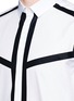 Detail View - Click To Enlarge - NEIL BARRETT - Contrast stripe cotton poplin shirt