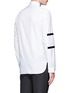Back View - Click To Enlarge - NEIL BARRETT - Contrast stripe cotton poplin shirt
