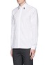 Front View - Click To Enlarge - NEIL BARRETT - Thunderbolt print collar poplin shirt