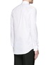 Back View - Click To Enlarge - NEIL BARRETT - Diagonal stripe poplin tuxedo shirt