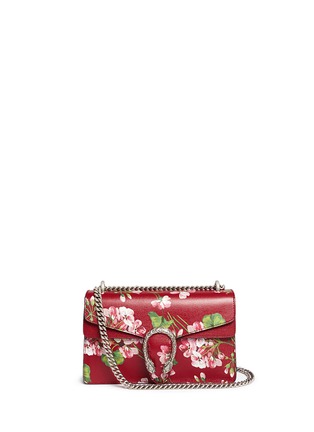 Main View - Click To Enlarge - GUCCI - 'Dionysus' small floral print chain leather bag