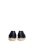 Front View - Click To Enlarge - VINCE - 'Castel' cross strap leather espadrille slide sandals