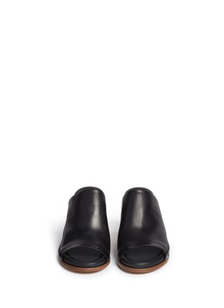 Front View - Click To Enlarge - VINCE - 'Tilda' leather mule sandals