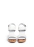 Front View - Click To Enlarge - VINCE - 'Solange' wooden clog heel leather sandals