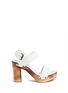 Main View - Click To Enlarge - VINCE - 'Solange' wooden clog heel leather sandals