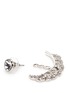 Detail View - Click To Enlarge - KENNETH JAY LANE - Crystal pavé leaf jacket earrings