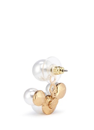 Detail View - Click To Enlarge - KENNETH JAY LANE - Glass pearl jacket earrings