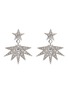 Main View - Click To Enlarge - KENNETH JAY LANE - Detachable jacket glass crystal star stud earrings