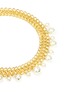 Detail View - Click To Enlarge - KENNETH JAY LANE - Glass pearl drop interlocked chain necklace