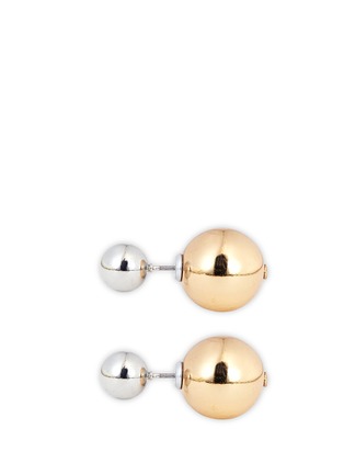 Main View - Click To Enlarge - KENNETH JAY LANE - Contrast sphere stud earrings