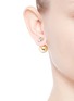 Figure View - Click To Enlarge - KENNETH JAY LANE - Contrast sphere stud earrings