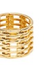 Detail View - Click To Enlarge - KENNETH JAY LANE - Tiered metal bar elastic cuff