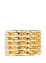 Main View - Click To Enlarge - KENNETH JAY LANE - Tiered metal bar elastic cuff