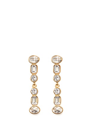 Main View - Click To Enlarge - KENNETH JAY LANE - Mix crystal drop earrings