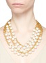 Figure View - Click To Enlarge - KENNETH JAY LANE - Multi chain glass pearl necklace
