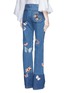 Back View - Click To Enlarge - VALENTINO GARAVANI - Butterfly embroidery patch straight leg jeans