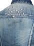 Detail View - Click To Enlarge - SAINT LAURENT - Stud back vintage wash denim jacket