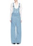 Main View - Click To Enlarge - CHLOÉ - Light wash denim overalls