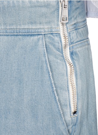 Detail View - Click To Enlarge - CHLOÉ - Washed denim culottes