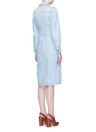 Back View - Click To Enlarge - STELLA MCCARTNEY - Washed cotton denim dress