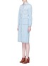 Front View - Click To Enlarge - STELLA MCCARTNEY - Washed cotton denim dress