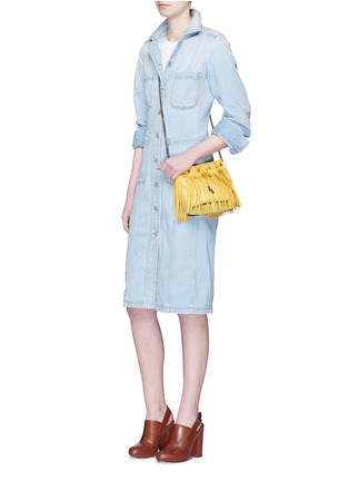 Figure View - Click To Enlarge - STELLA MCCARTNEY - Washed cotton denim dress